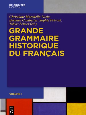 cover image of Grande Grammaire Historique du Français (GGHF)